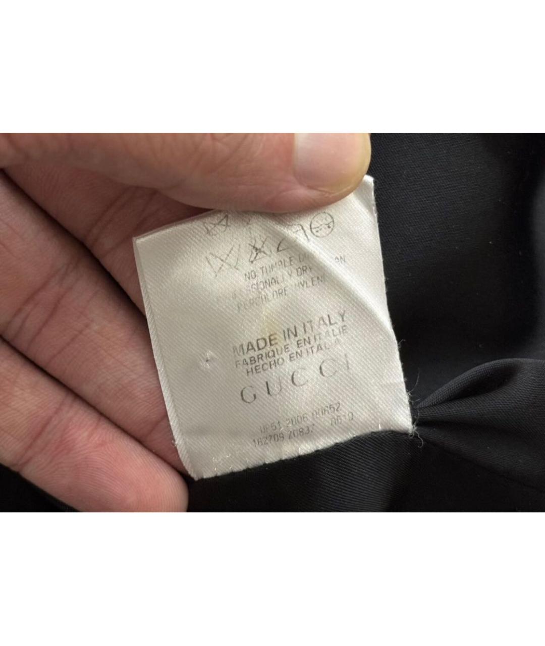 GUCCI Черное шелковое пальто, фото 8