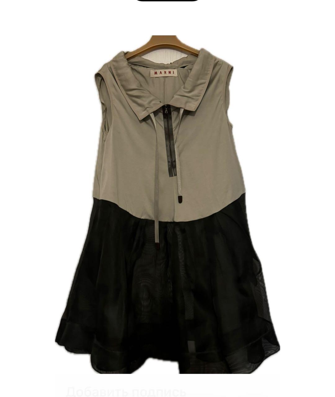 MARNI Шелковое платье, фото 7