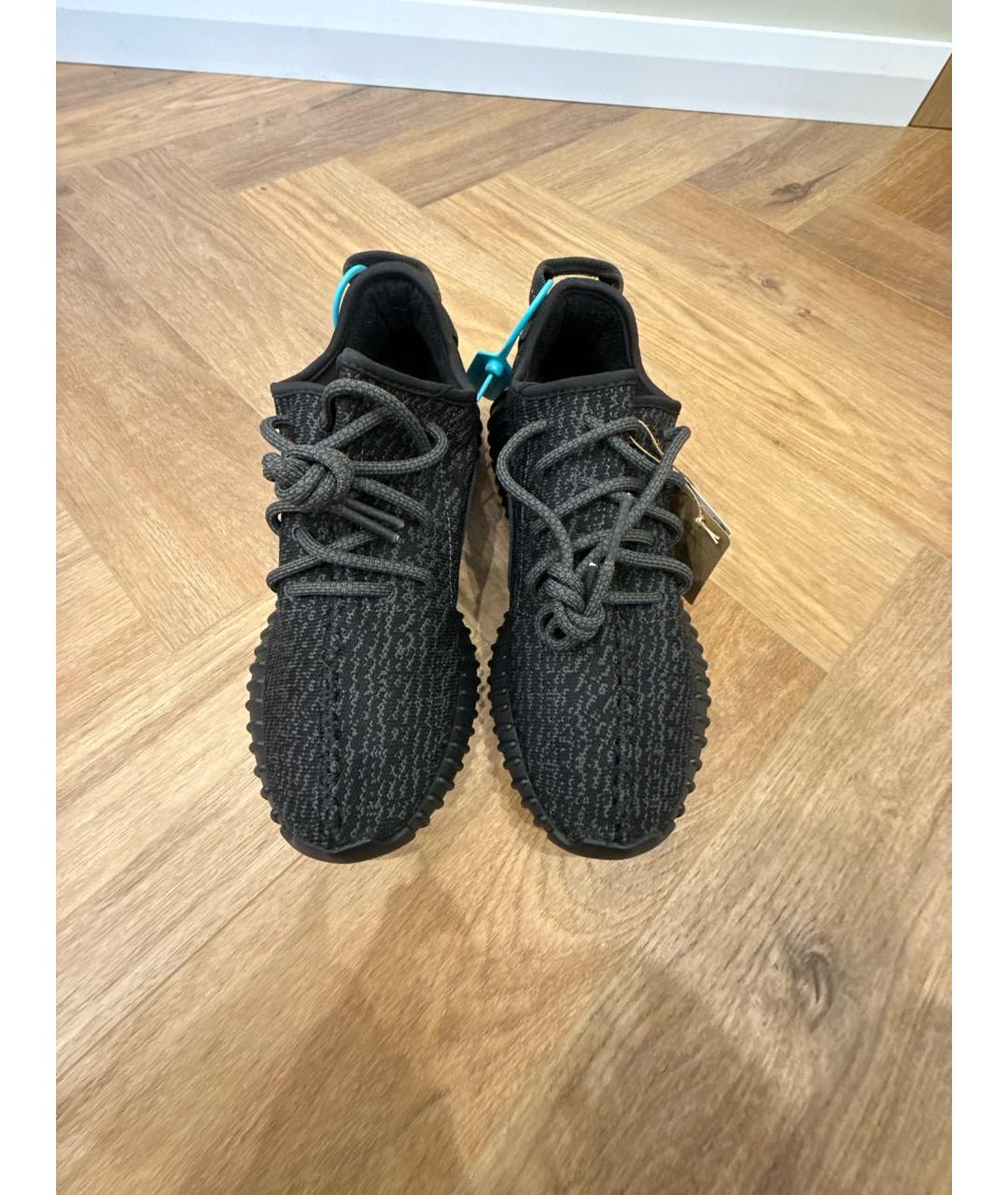 ADIDAS YEEZY Черные низкие кроссовки / кеды, фото 2