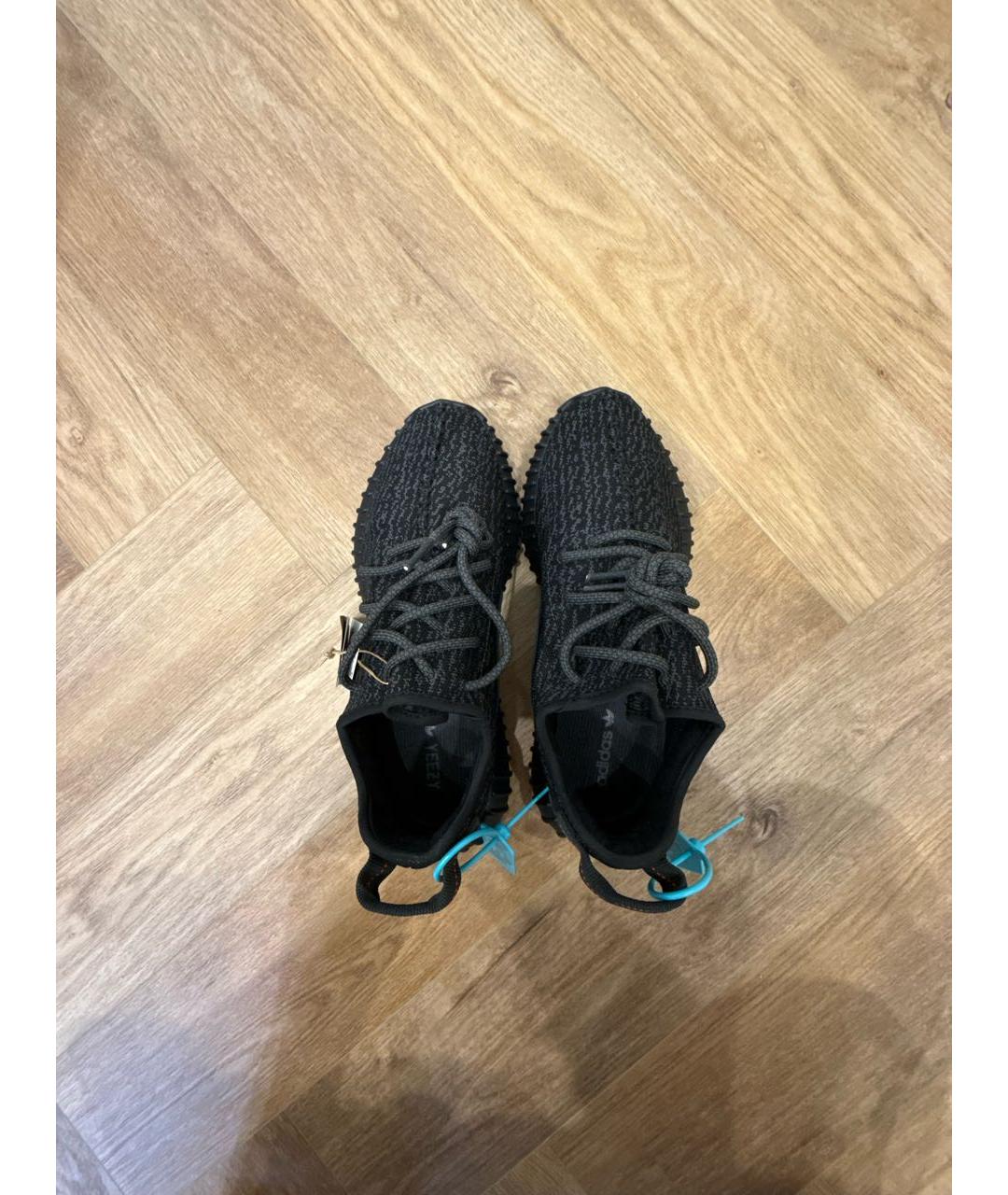 ADIDAS YEEZY Черные низкие кроссовки / кеды, фото 3