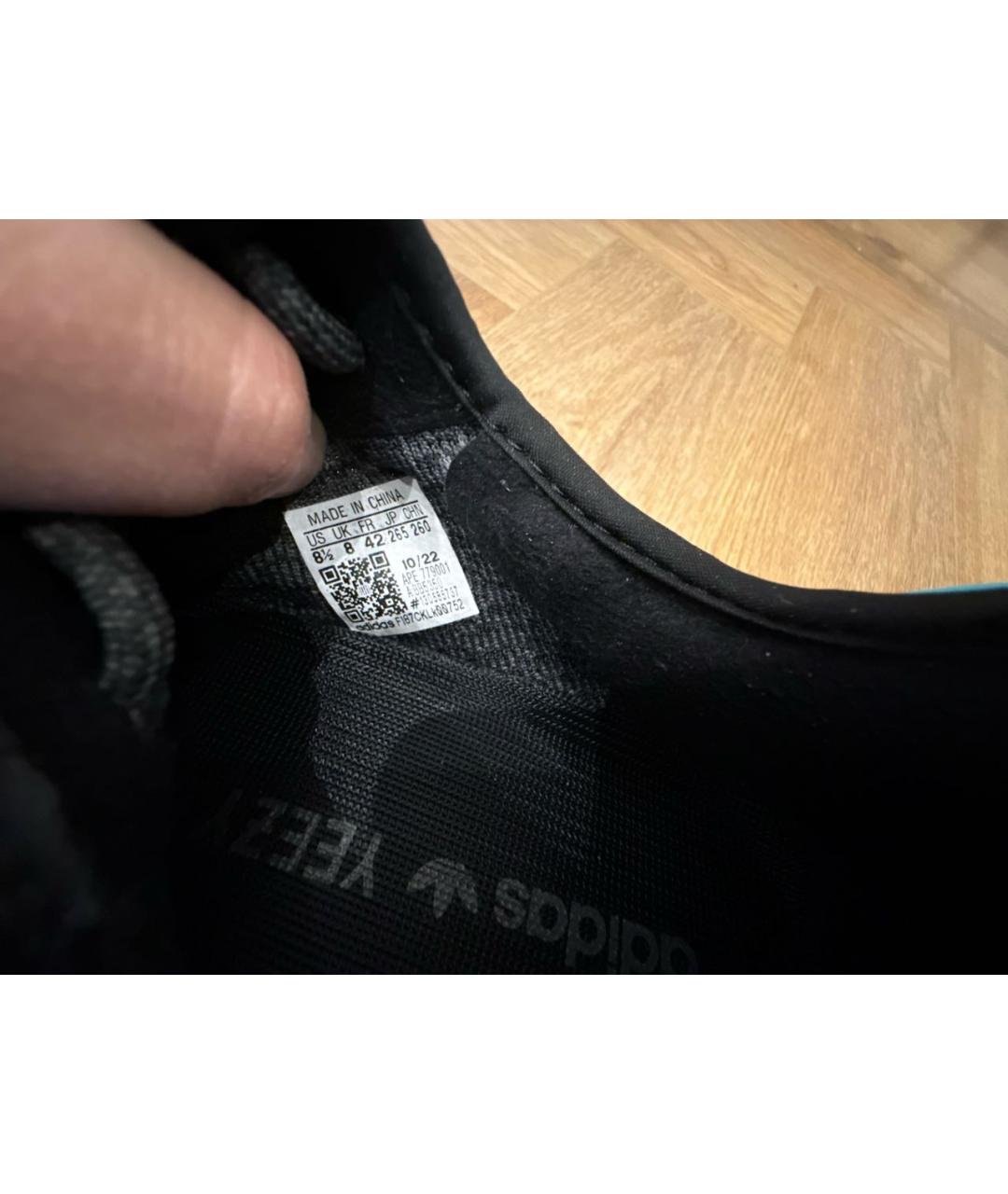 ADIDAS YEEZY Черные низкие кроссовки / кеды, фото 5