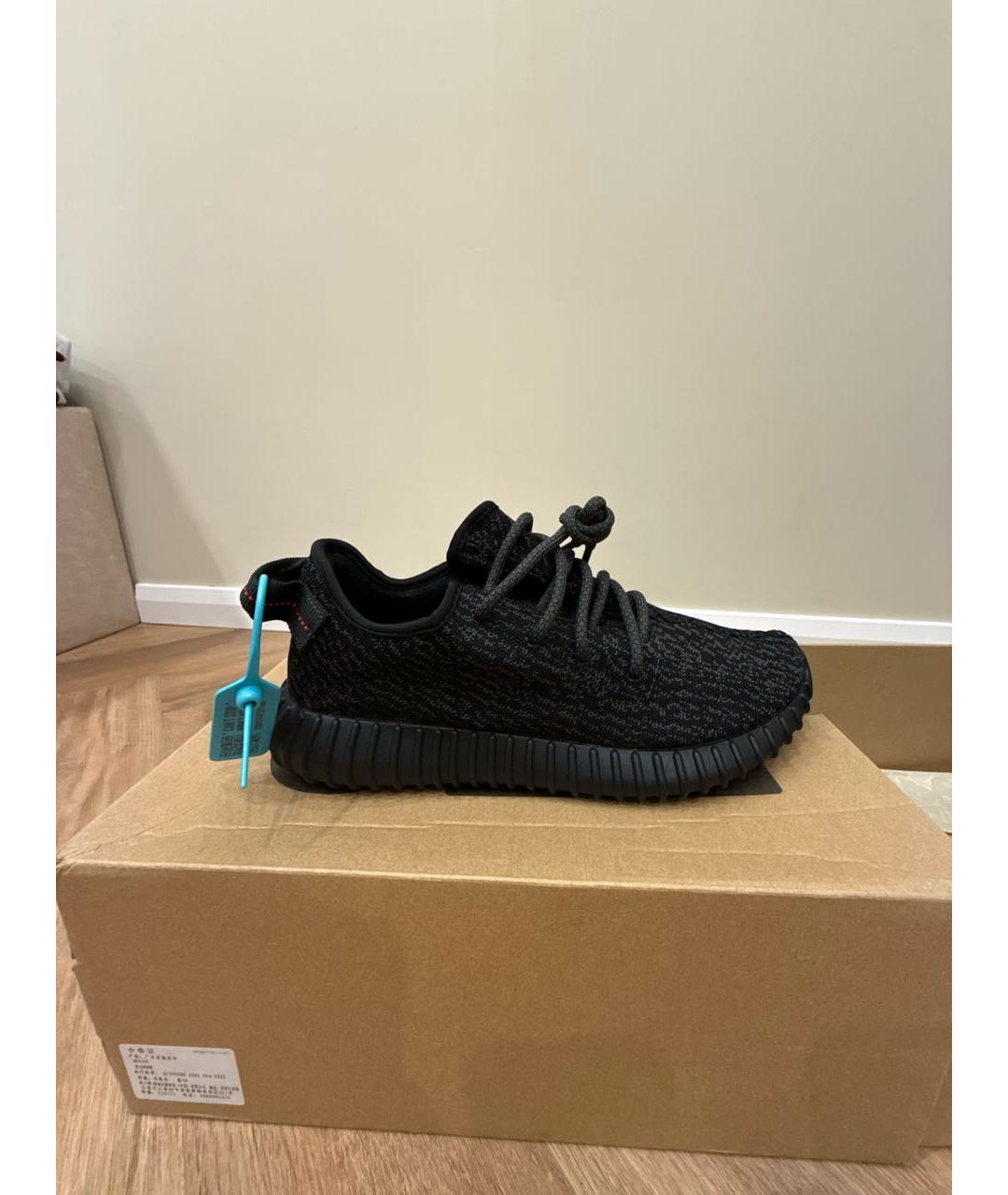 ADIDAS YEEZY Черные низкие кроссовки / кеды, фото 6