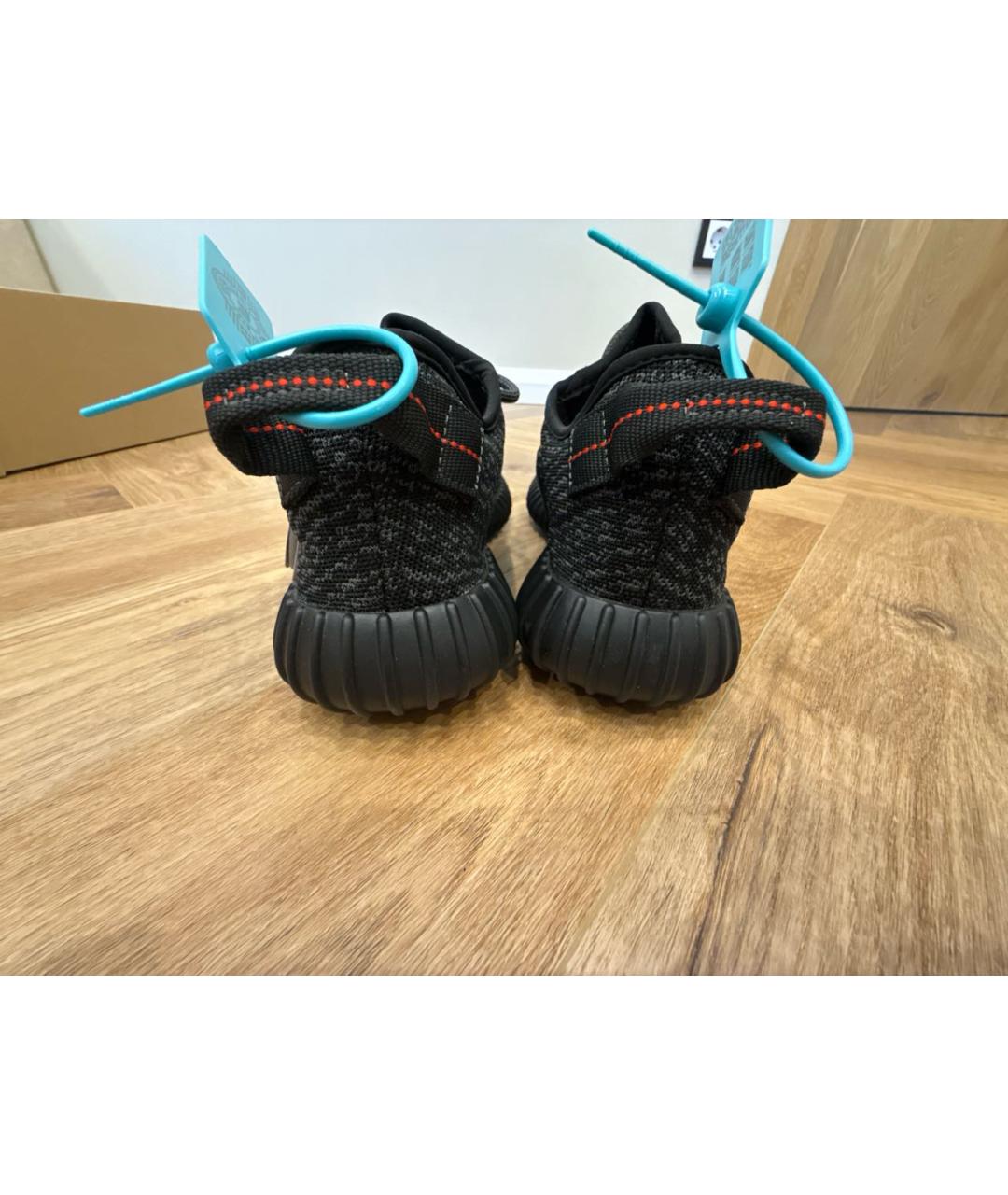 ADIDAS YEEZY Черные низкие кроссовки / кеды, фото 4