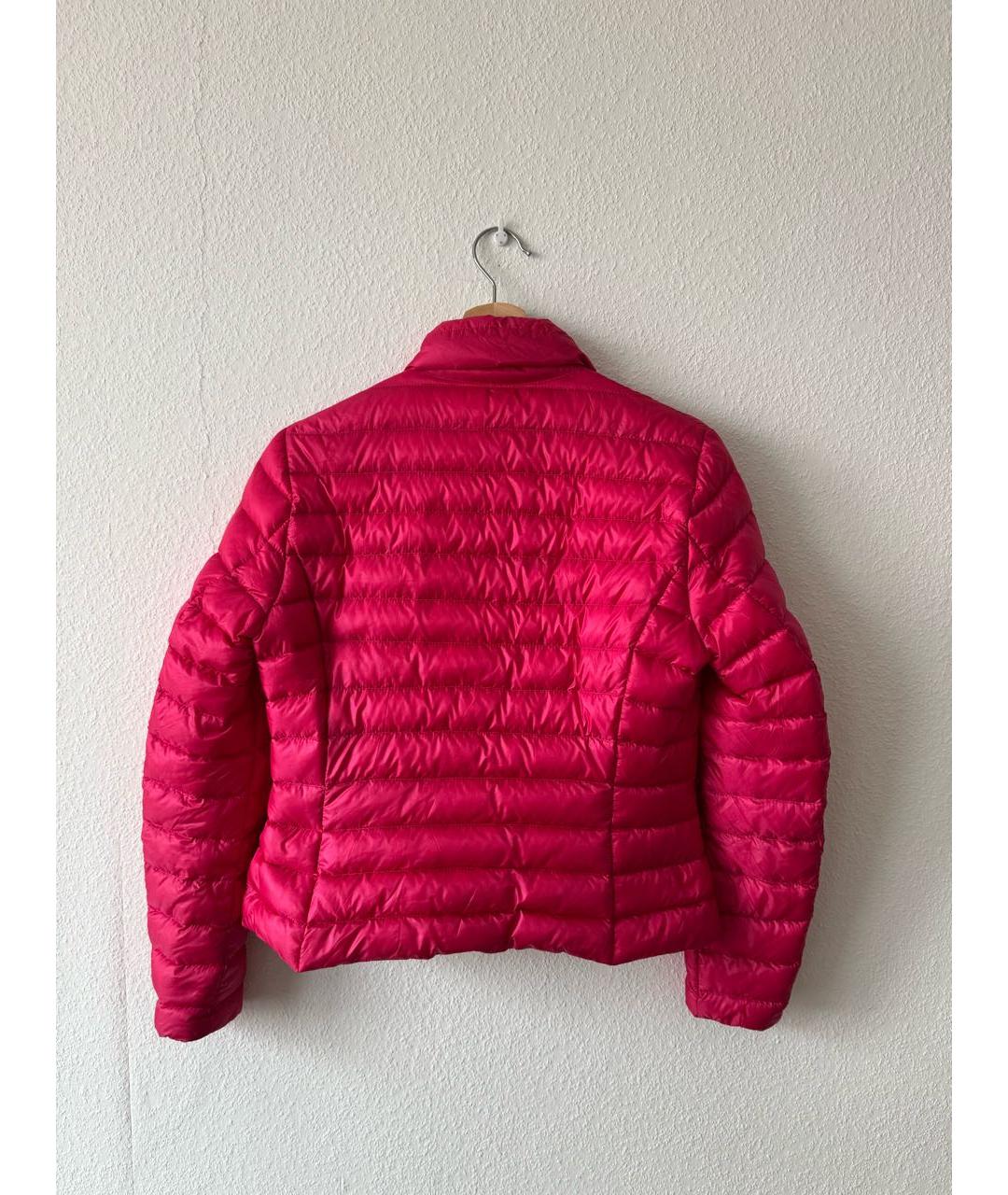 MONCLER Розовая полиэстеровая куртка, фото 2