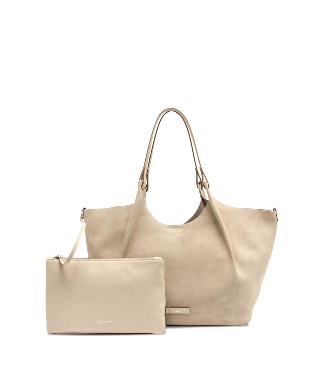 Gianni Chiarini Бежевая сумка тоут, фото 3