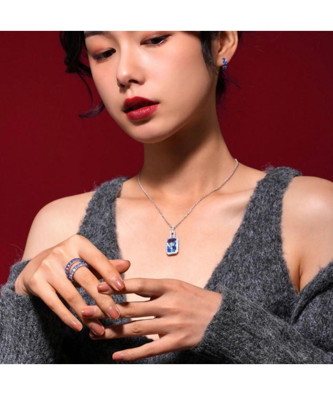 APM Monaco Синее серебряное кольцо, фото 4