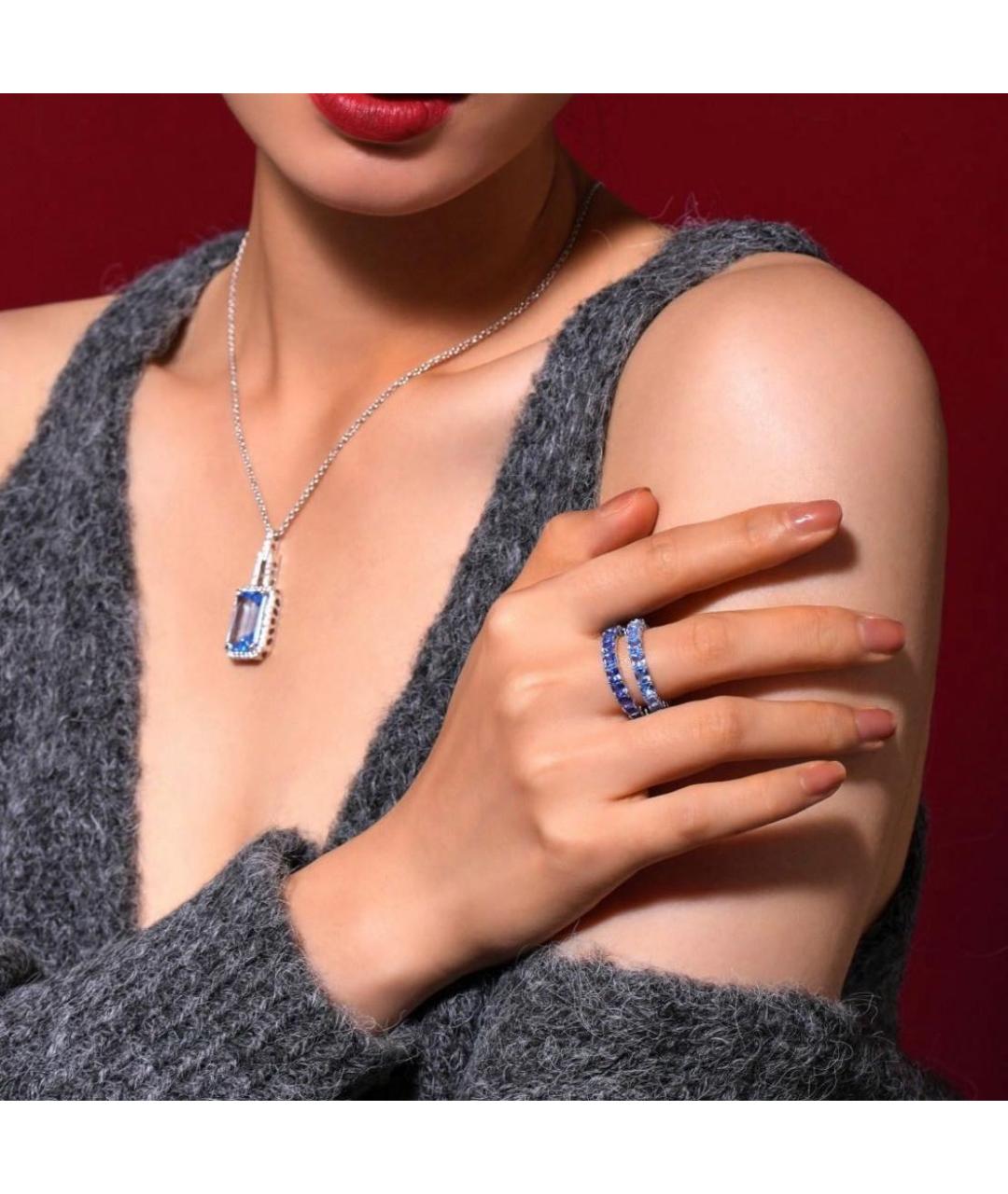 APM Monaco Синее серебряное кольцо, фото 3