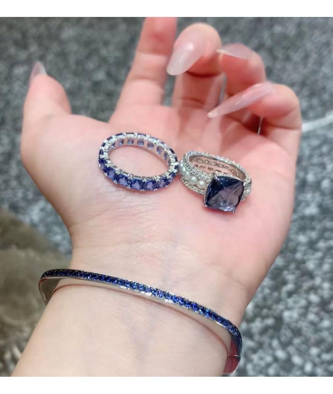 APM Monaco Синее серебряное кольцо, фото 7