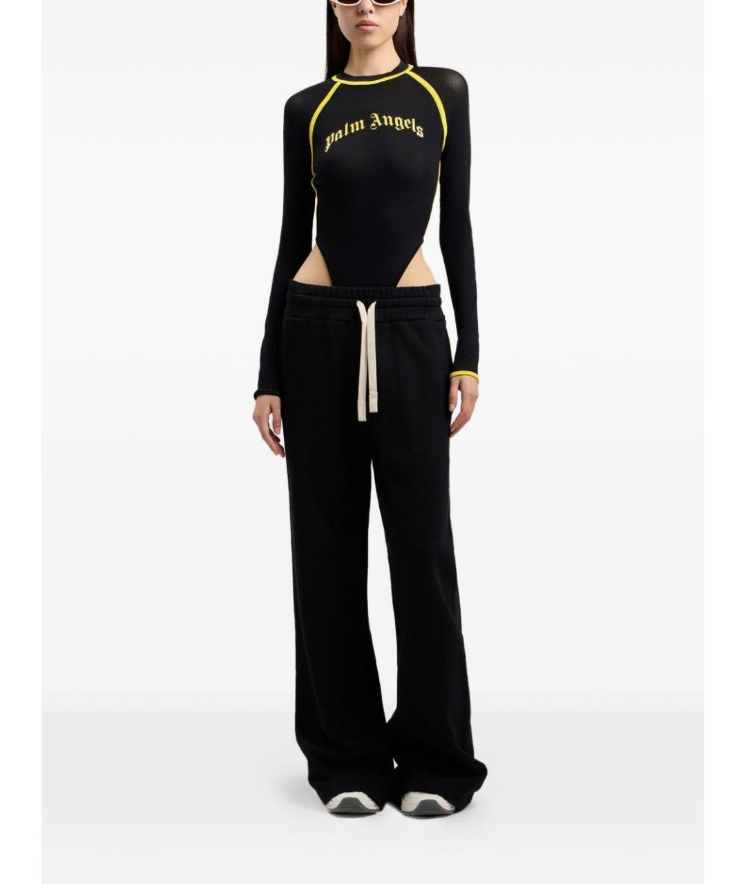 PALM ANGELS Черные прямые брюки, фото 4