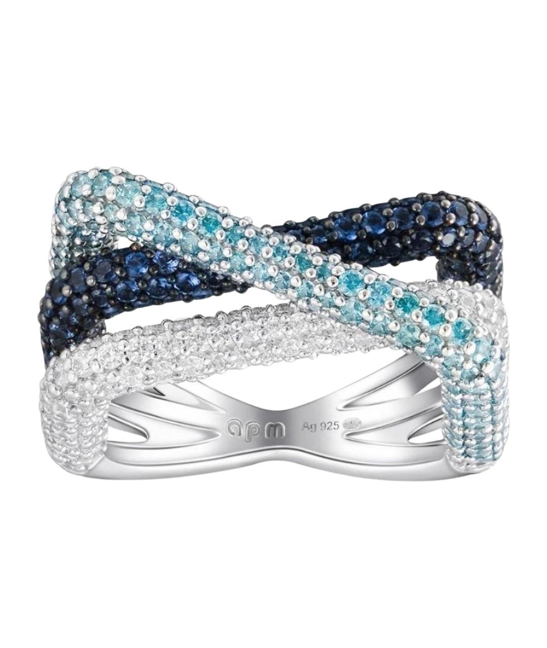 APM Monaco Синее серебряное кольцо, фото 1