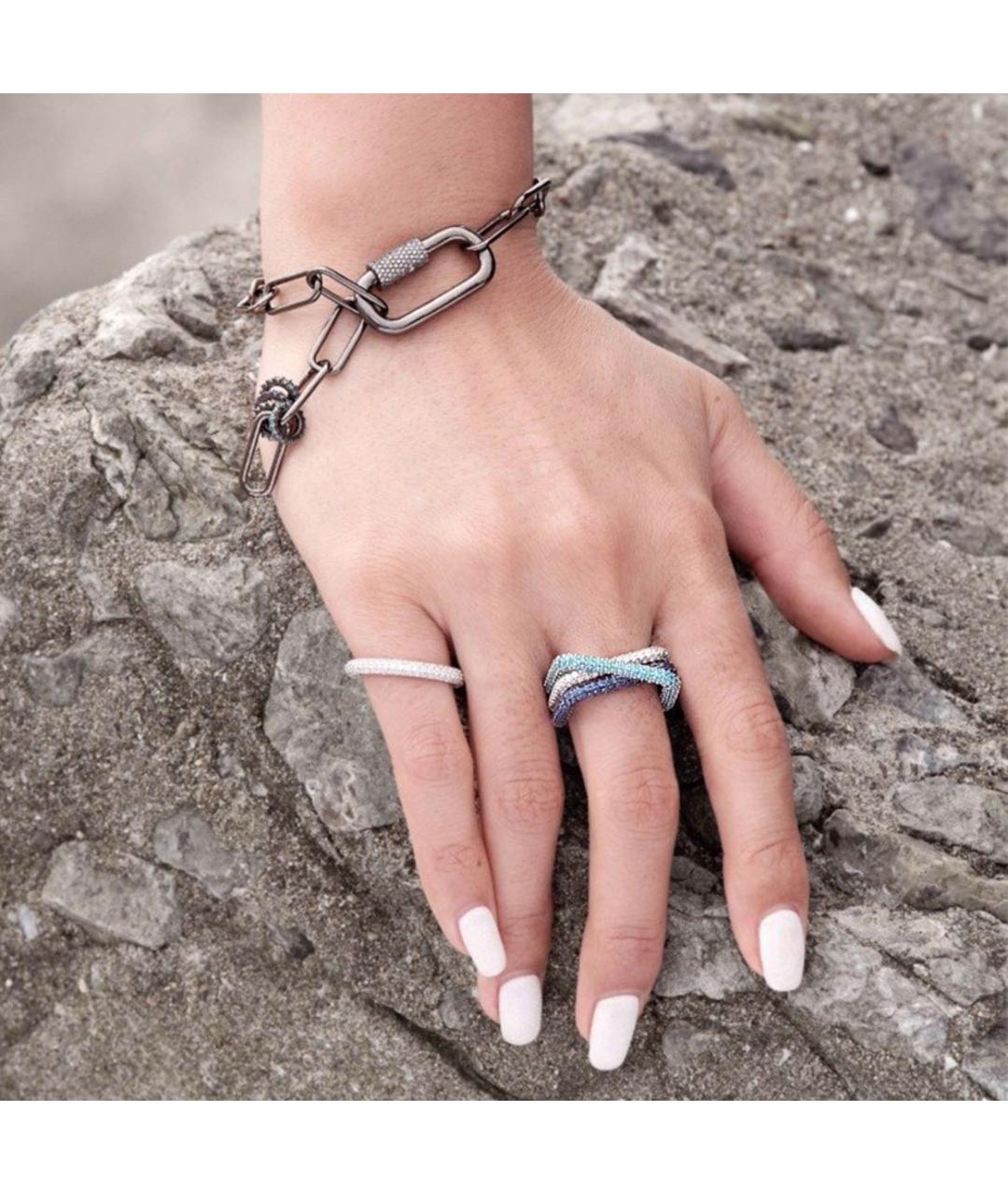 APM Monaco Синее серебряное кольцо, фото 4