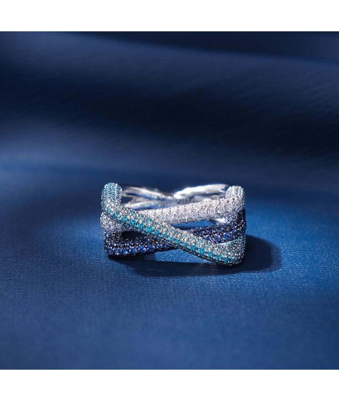 APM Monaco Синее серебряное кольцо, фото 5