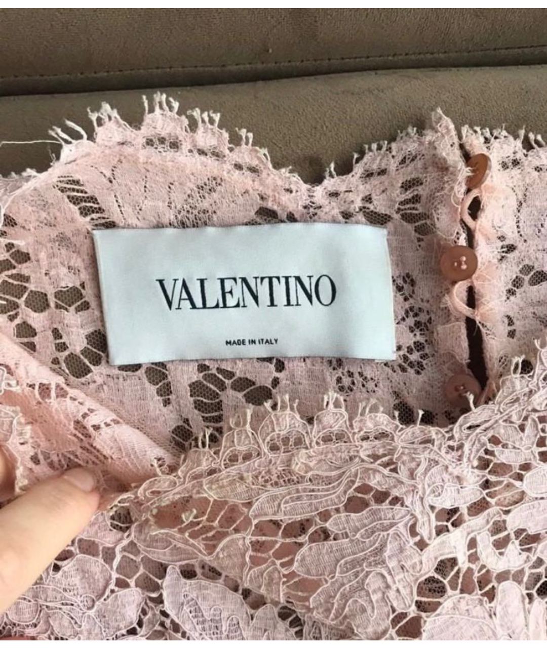 VALENTINO Розовое кружевное коктейльное платье, фото 3