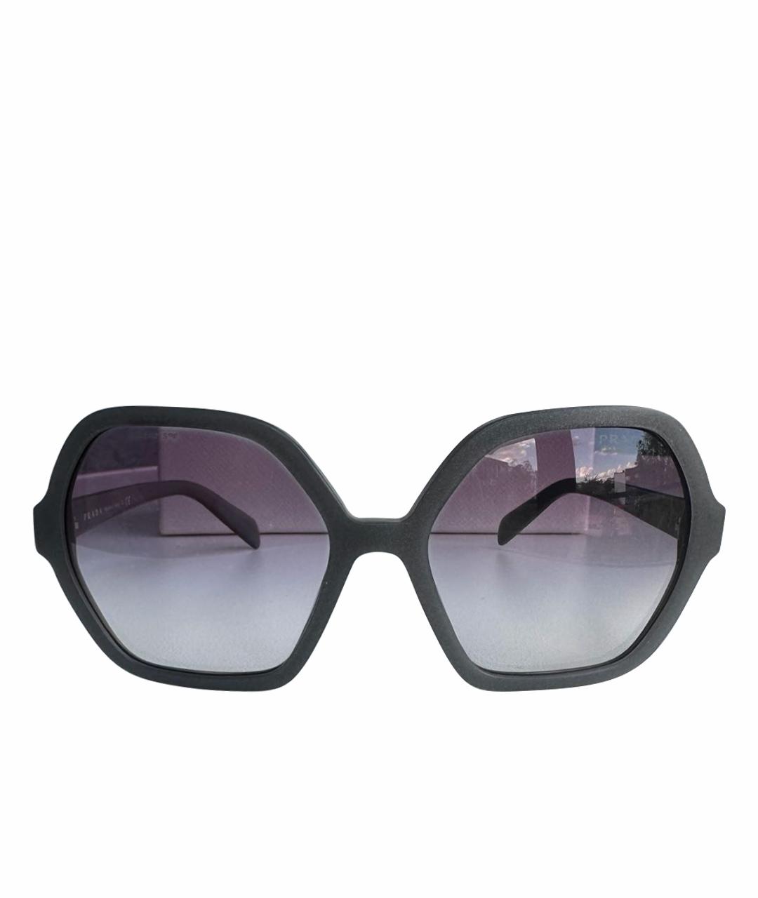 PRADA Серые пластиковые солнцезащитные очки, фото 1