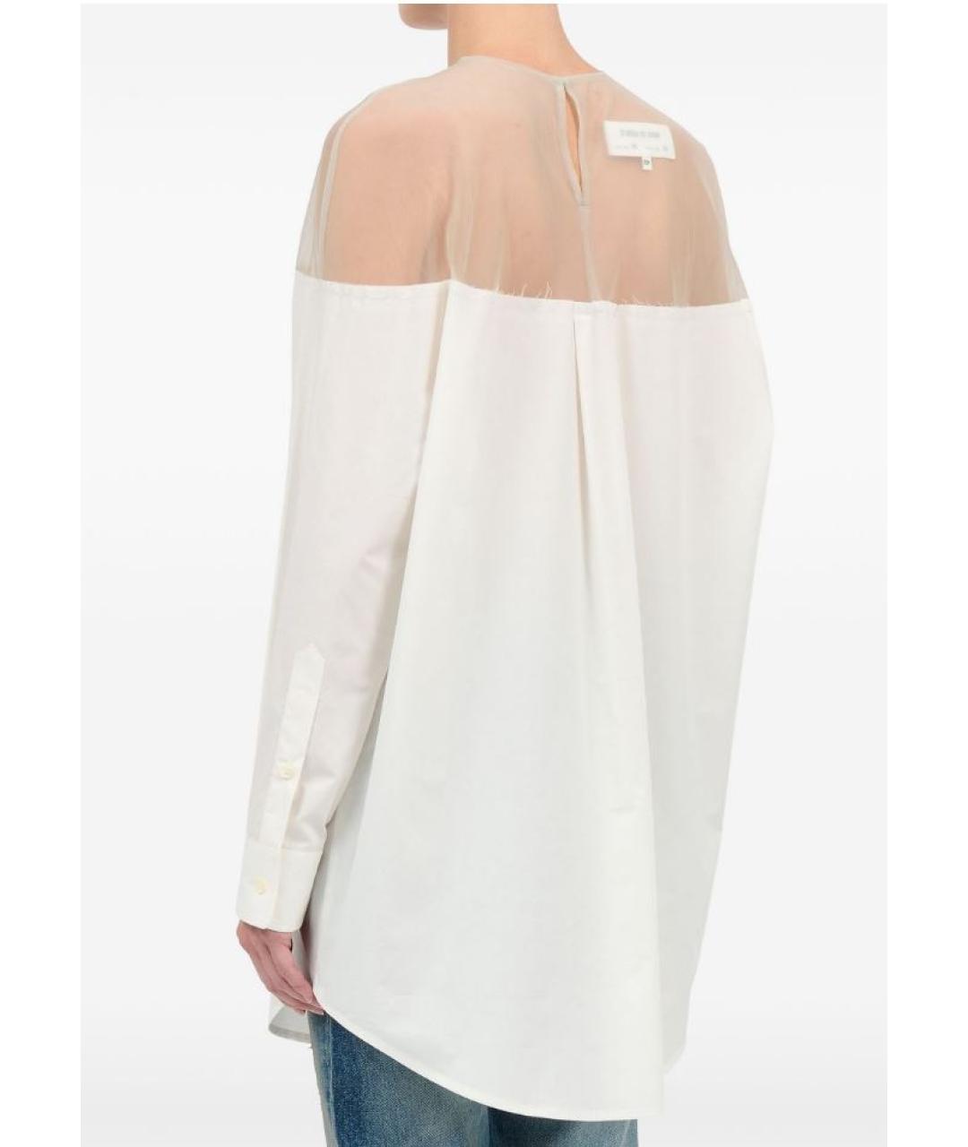 MM6 MAISON MARGIELA Белая хлопковая рубашка, фото 2
