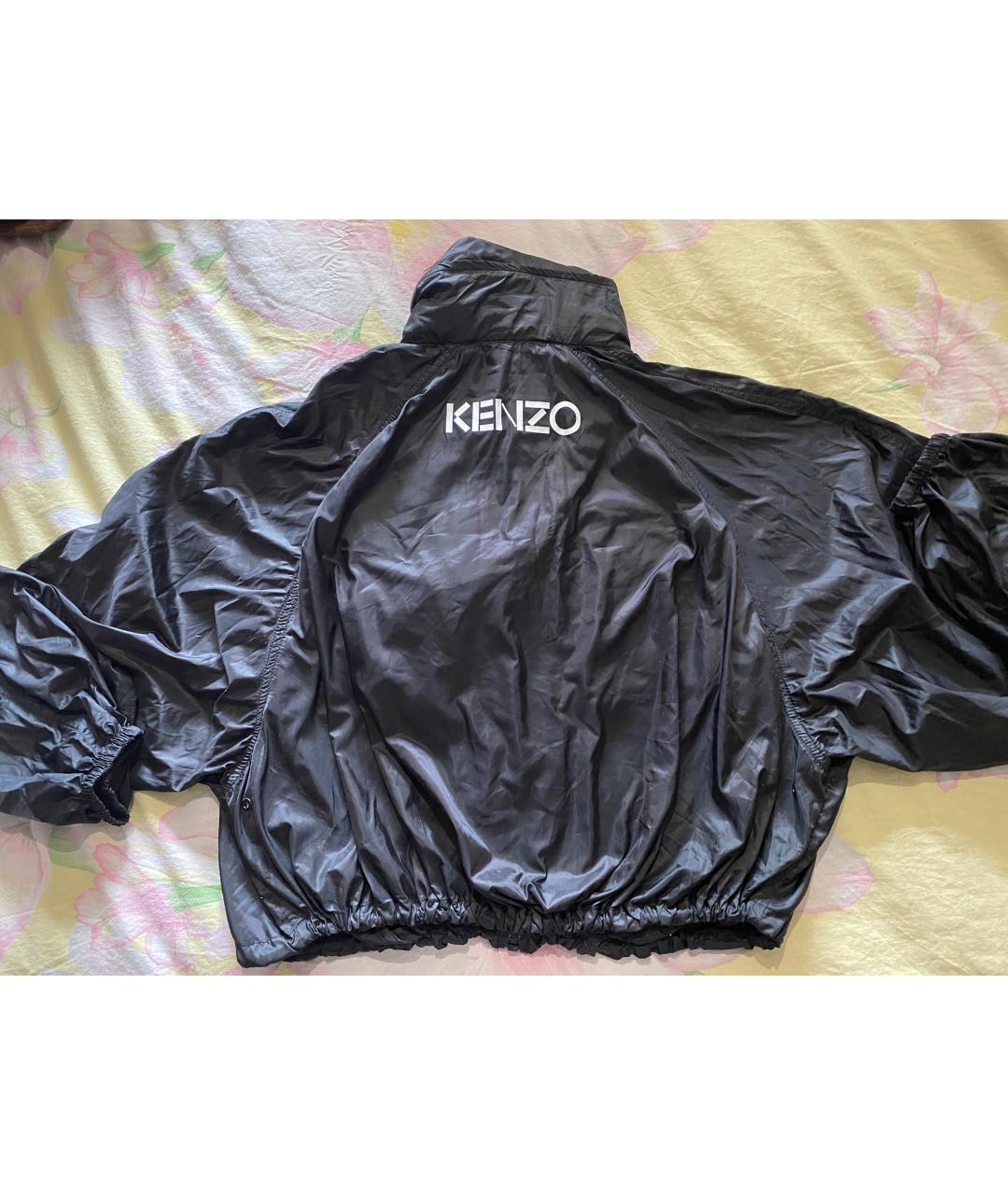 KENZO Черная полиамидовая куртка, фото 6