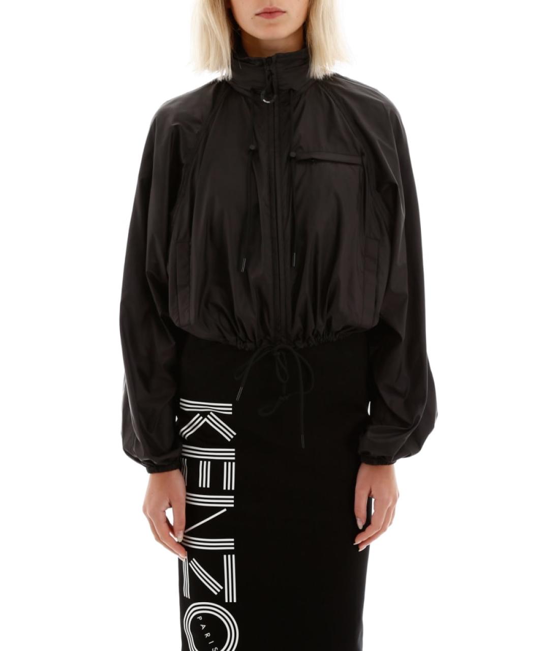 KENZO Черная полиамидовая куртка, фото 4
