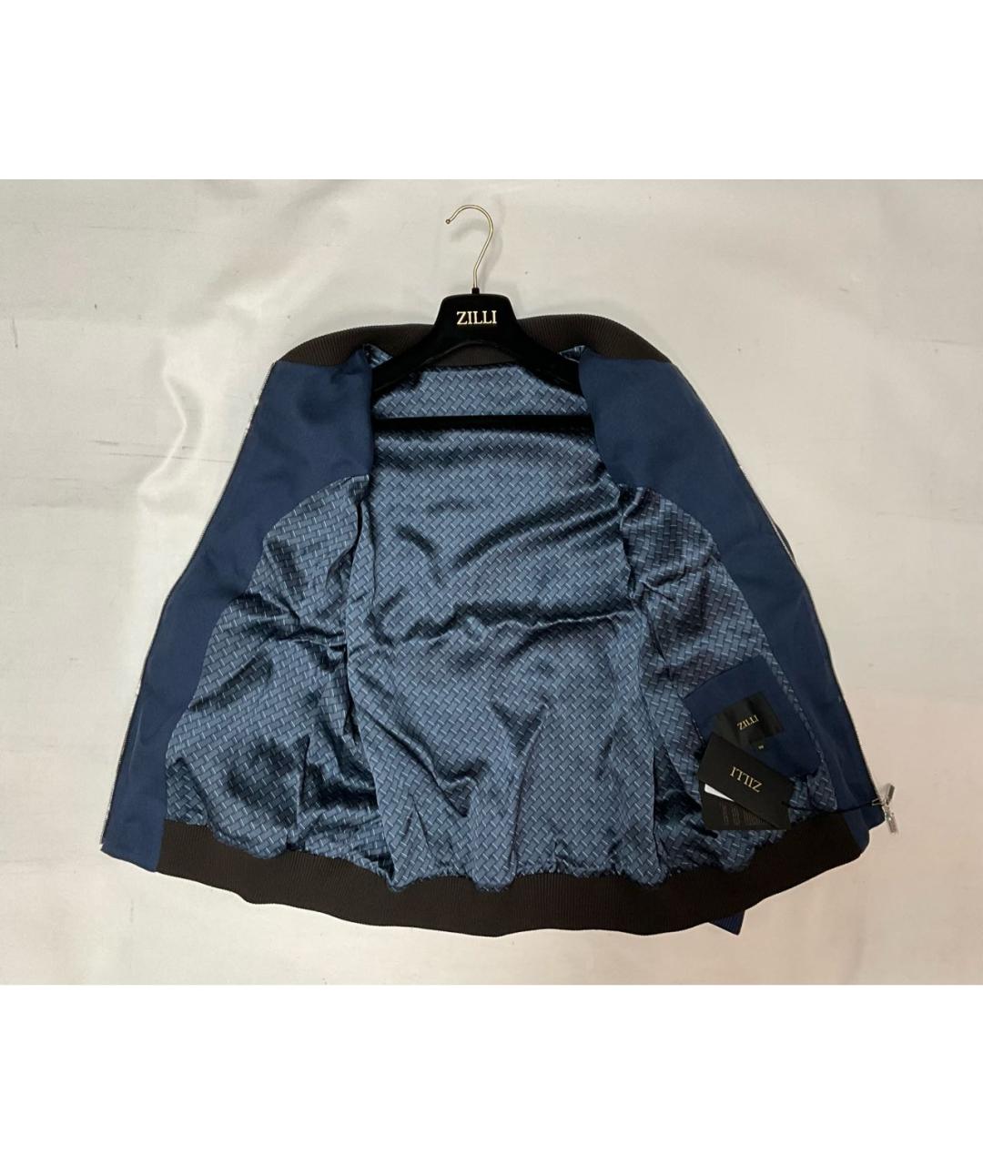 ZILLI Синяя льняная куртка, фото 2