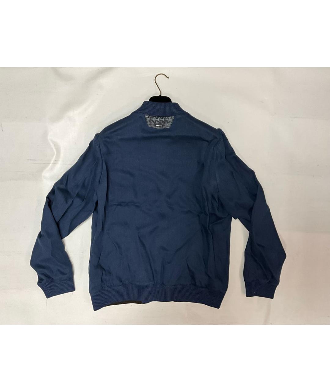 ZILLI Синяя льняная куртка, фото 3