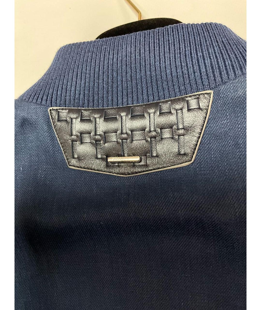 ZILLI Синяя льняная куртка, фото 5