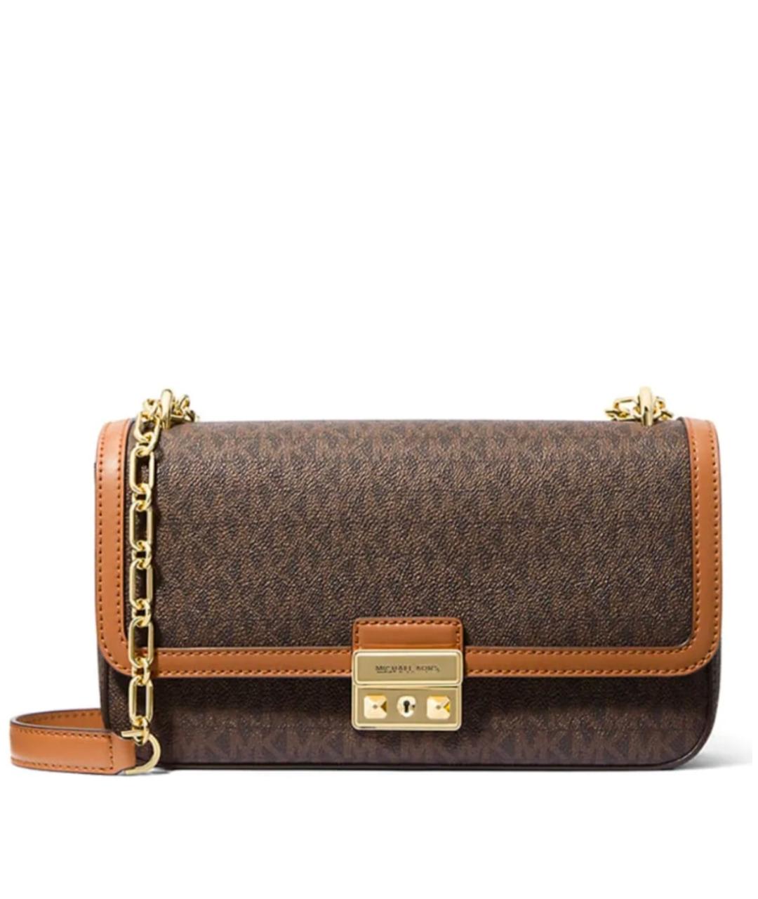 MICHAEL KORS Коричневая сумка через плечо из искусственной кожи, фото 1