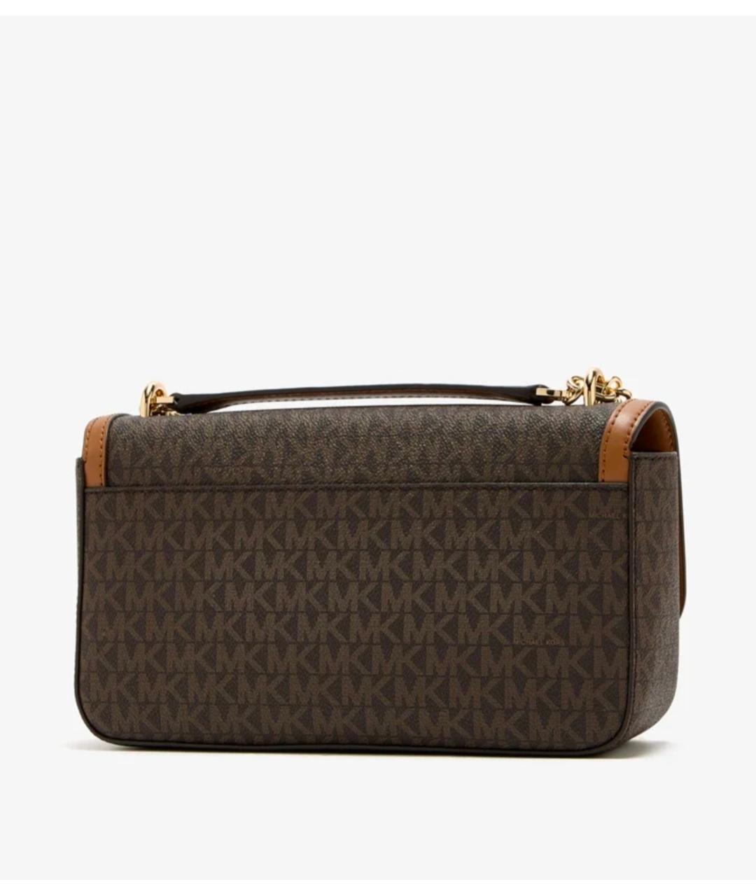 MICHAEL KORS Коричневая сумка через плечо из искусственной кожи, фото 3