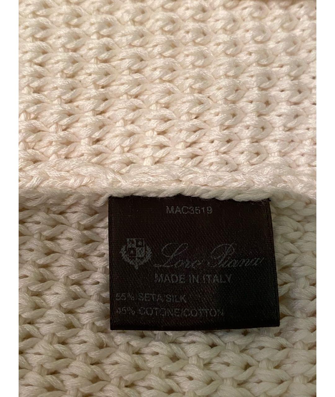 LORO PIANA Бежевый шелковый кардиган, фото 8