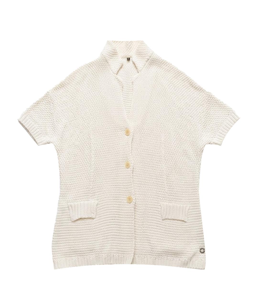 LORO PIANA Бежевый шелковый кардиган, фото 1