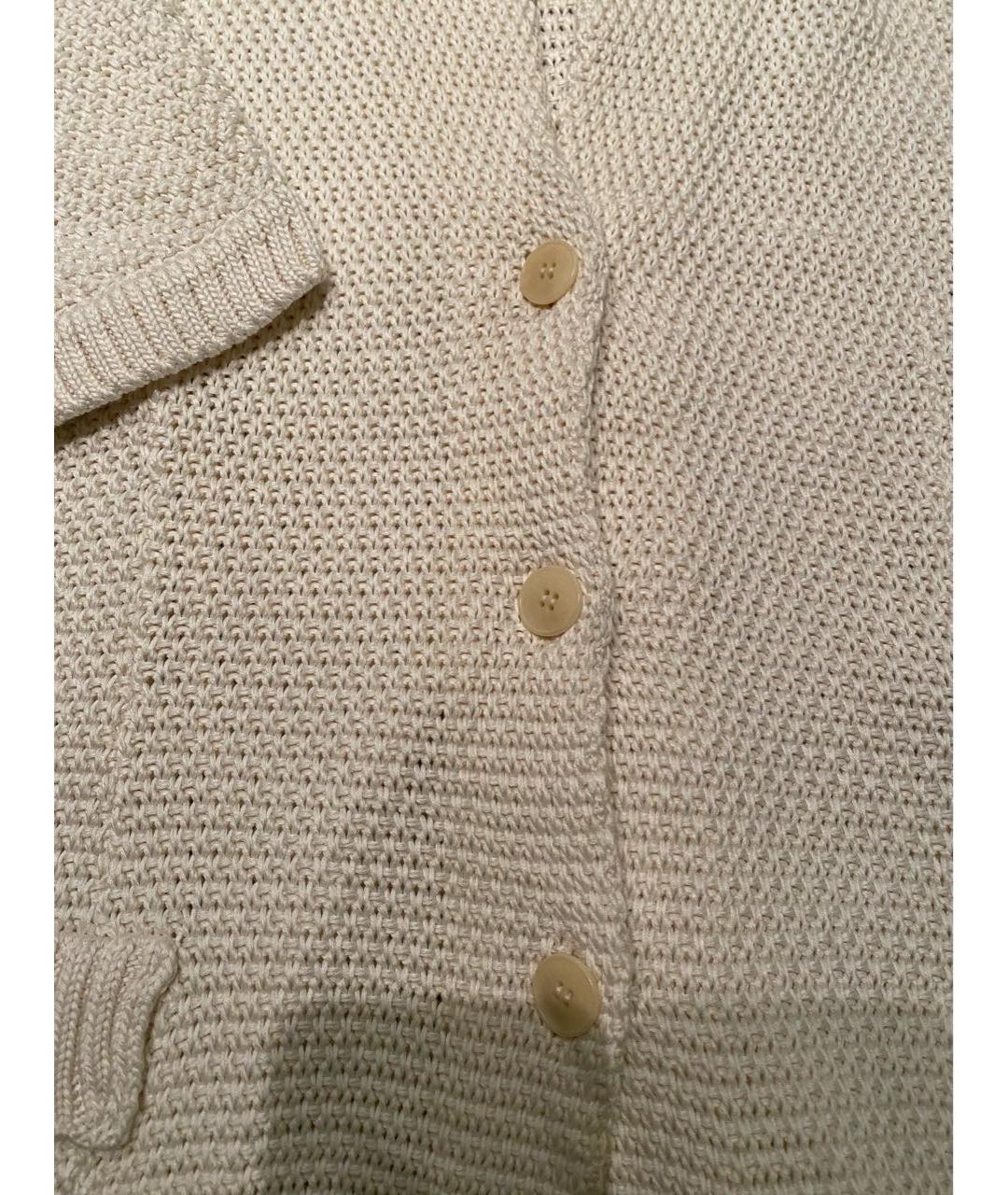 LORO PIANA Бежевый шелковый кардиган, фото 5