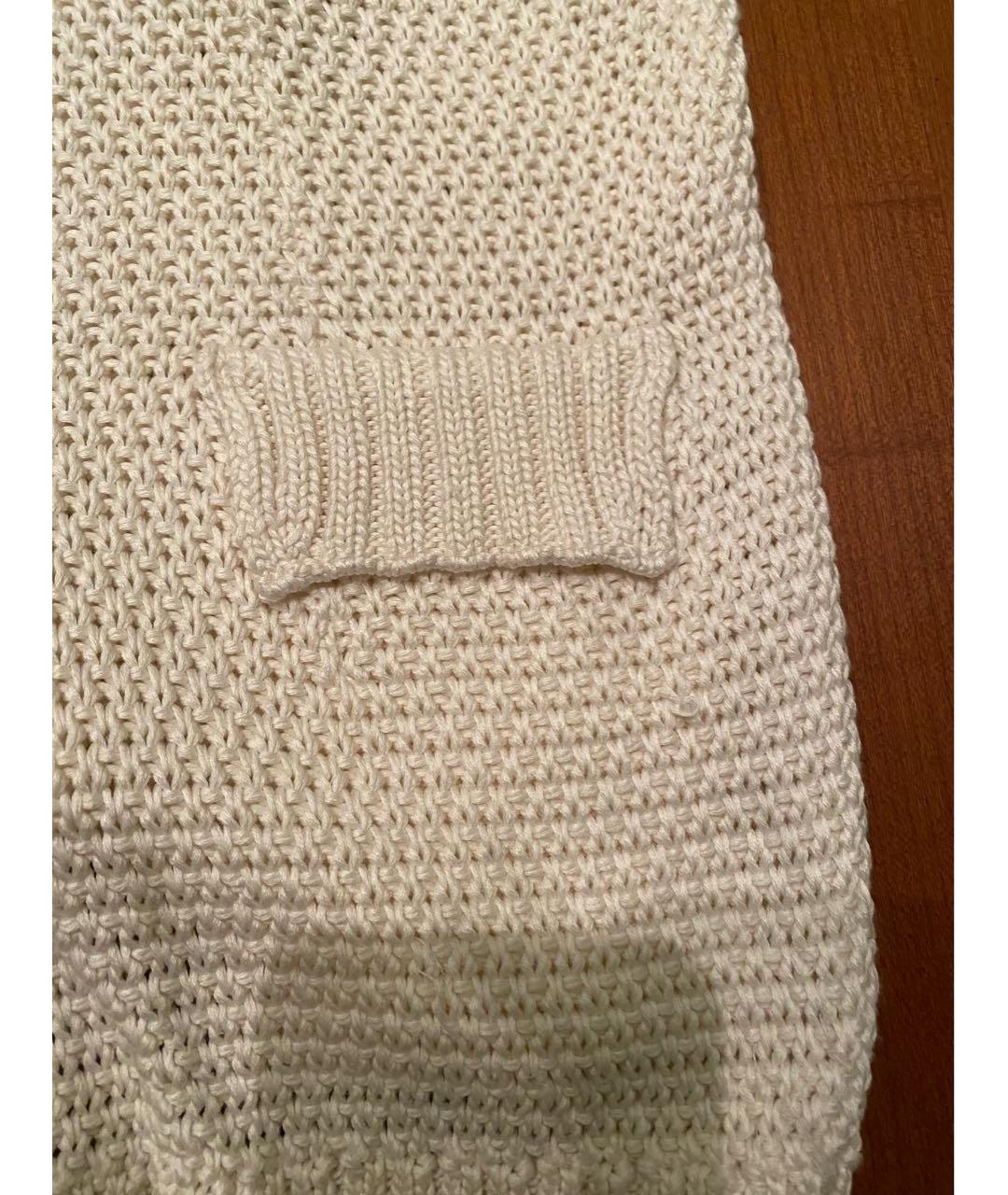 LORO PIANA Бежевый шелковый кардиган, фото 7