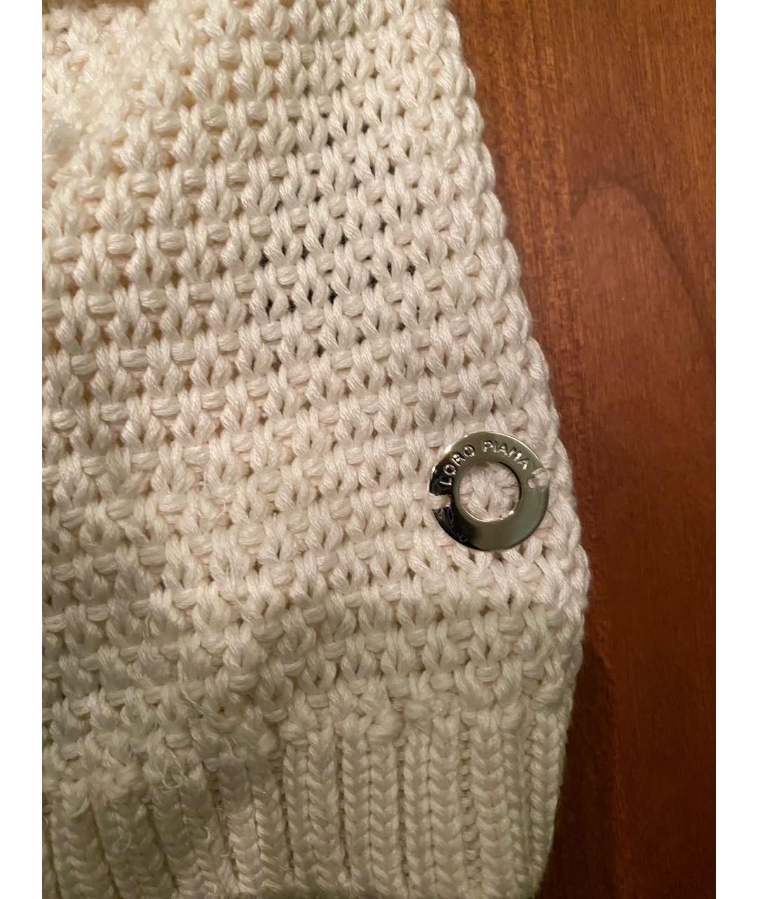 LORO PIANA Бежевый шелковый кардиган, фото 6