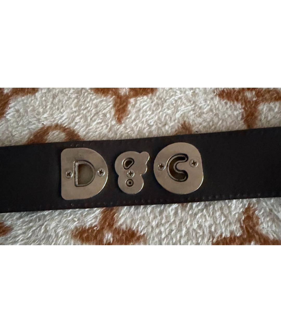 DOLCE&GABBANA Коричневый кожаный ремень, фото 7
