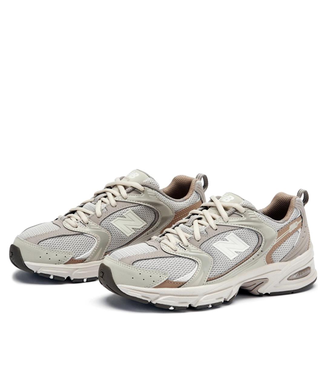 NEW BALANCE Бежевые текстильные кроссовки, фото 2