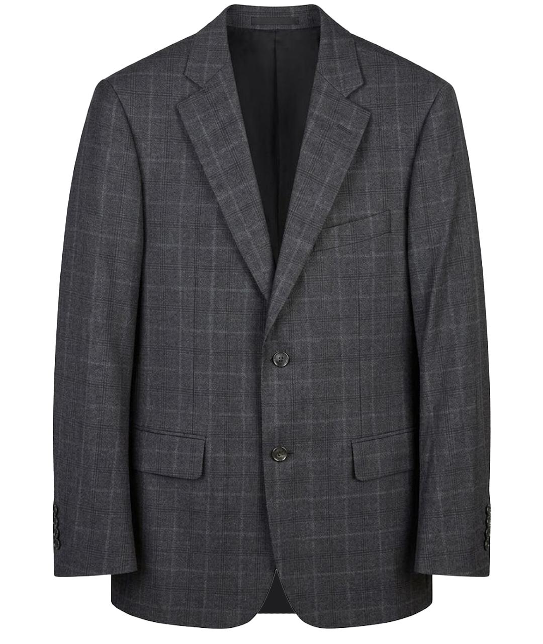 LANVIN Серый шерстяной пиджак, фото 1