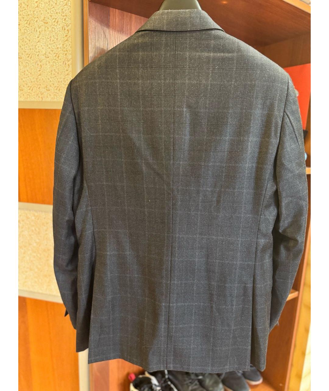 LANVIN Серый шерстяной пиджак, фото 2