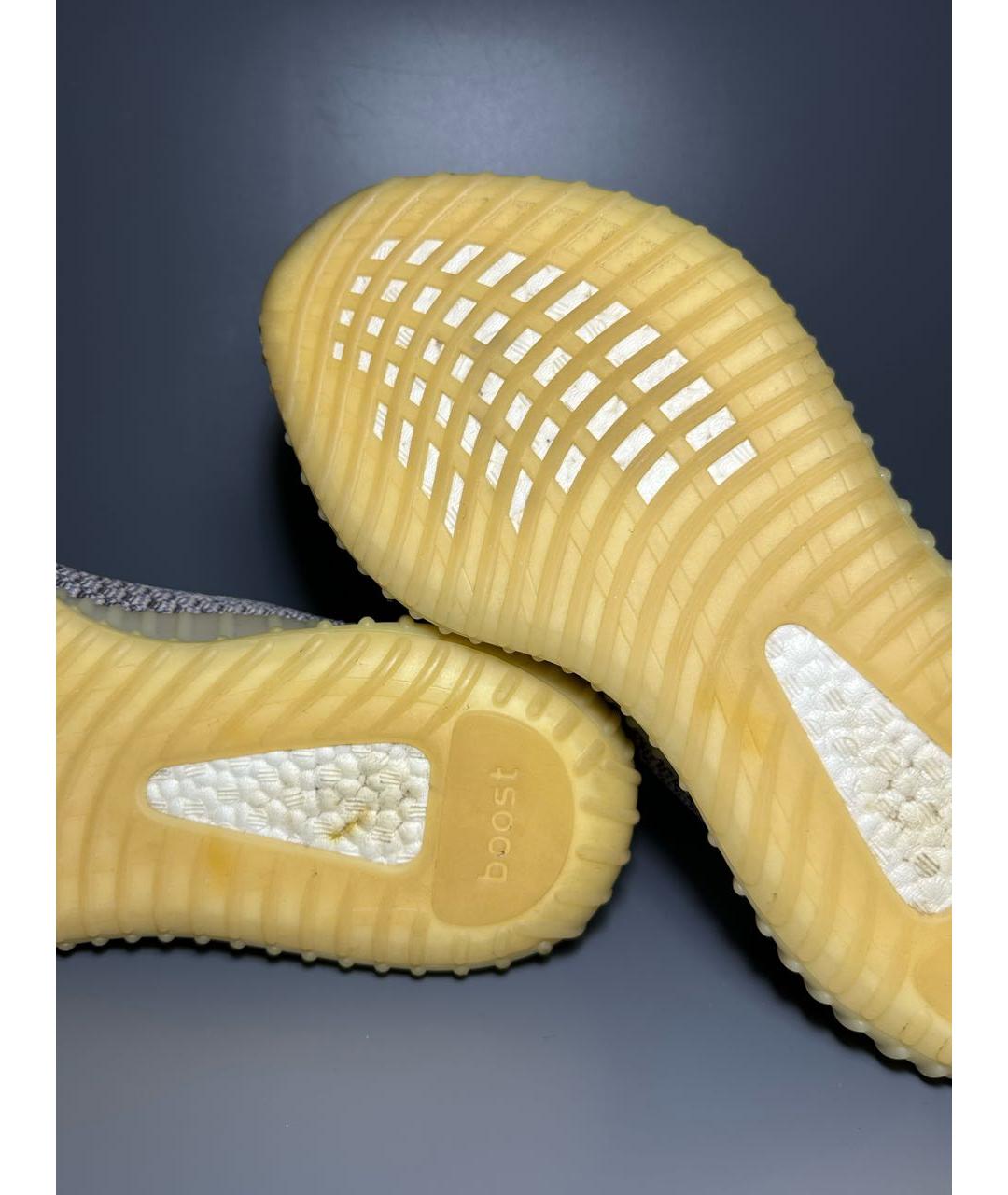 ADIDAS YEEZY Бежевые синтетические низкие кроссовки / кеды, фото 7