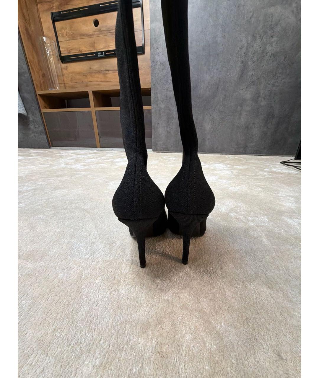 BALENCIAGA Черные ботфорты, фото 4