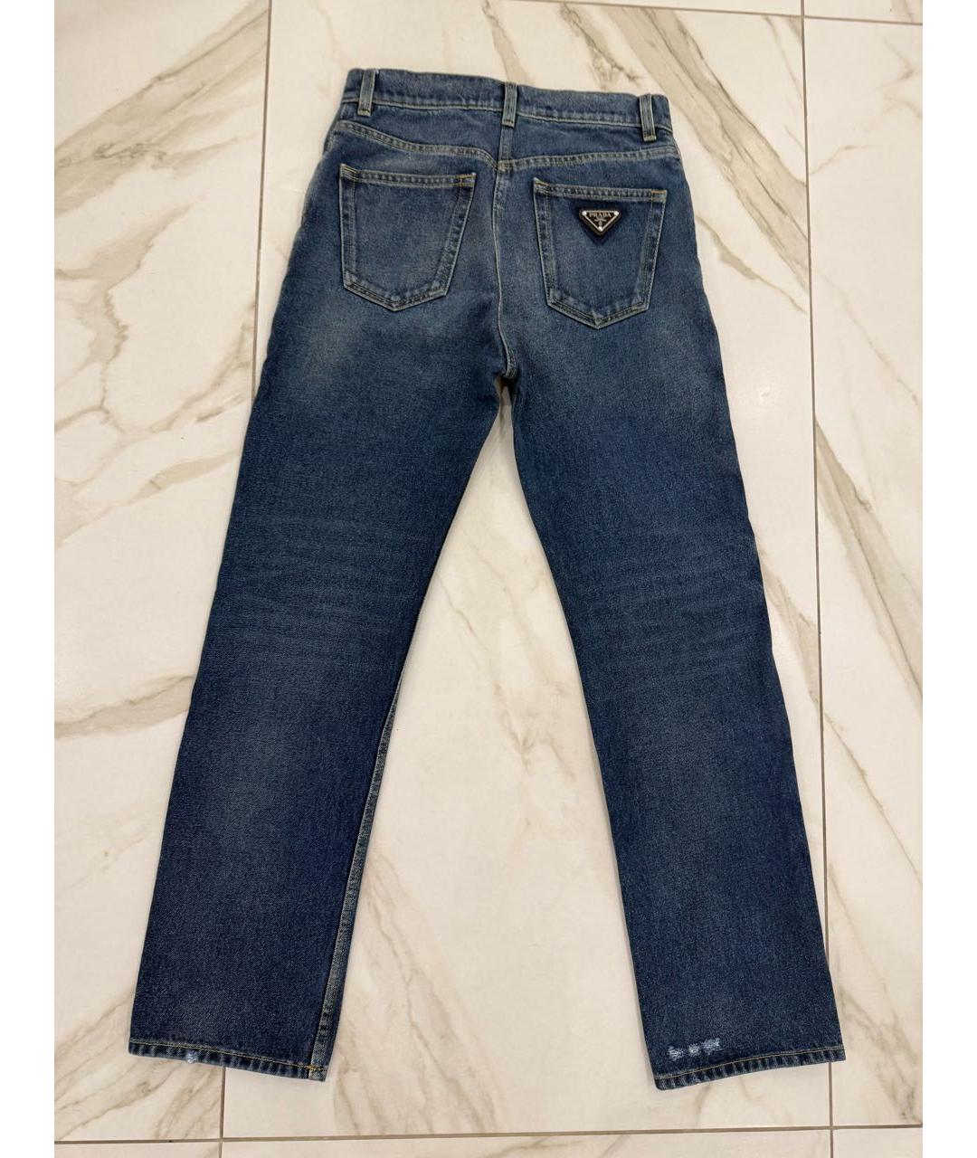 PRADA Хлопковые прямые джинсы, фото 2