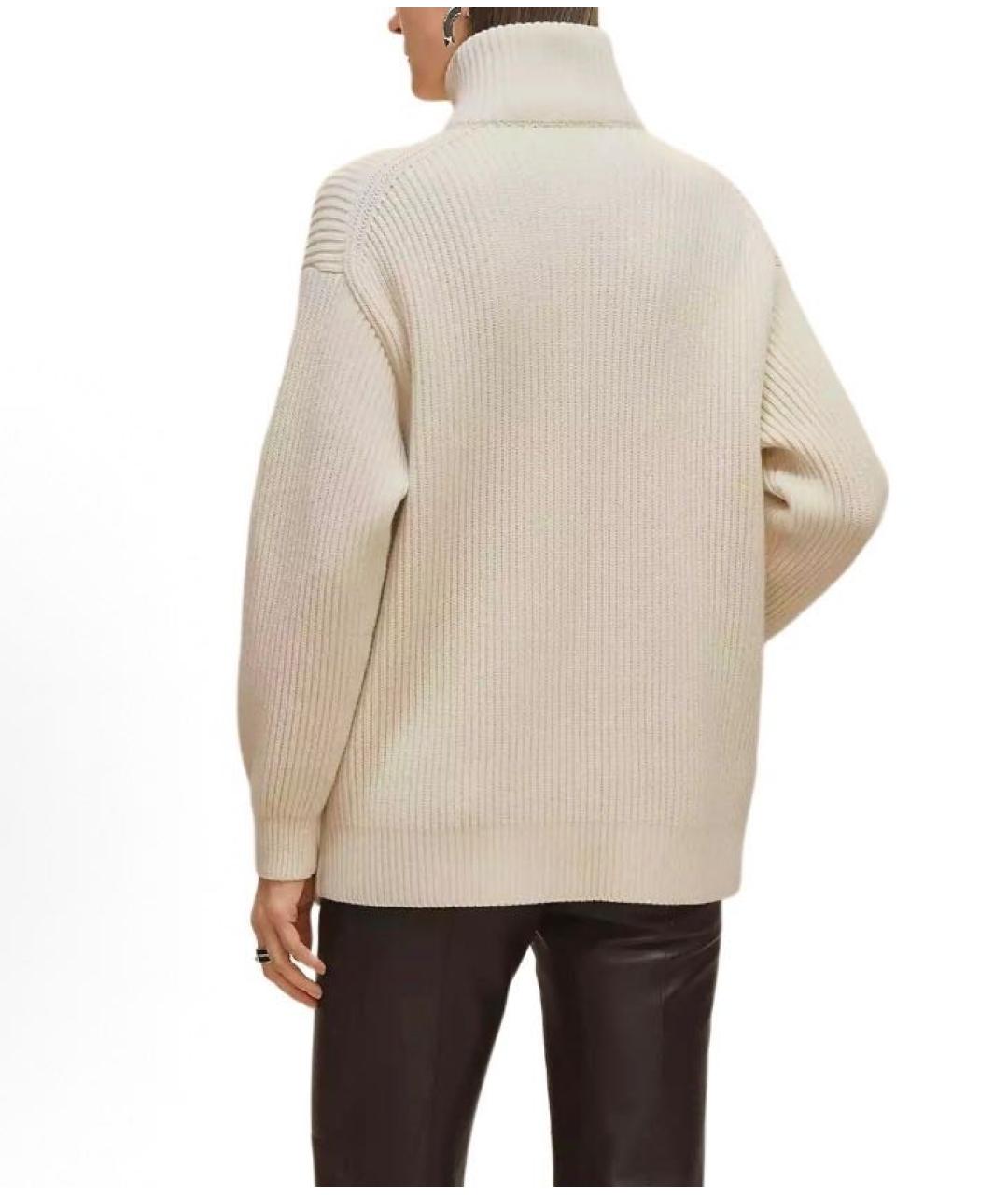 HERMES Бежевый шерстяной кардиган, фото 3