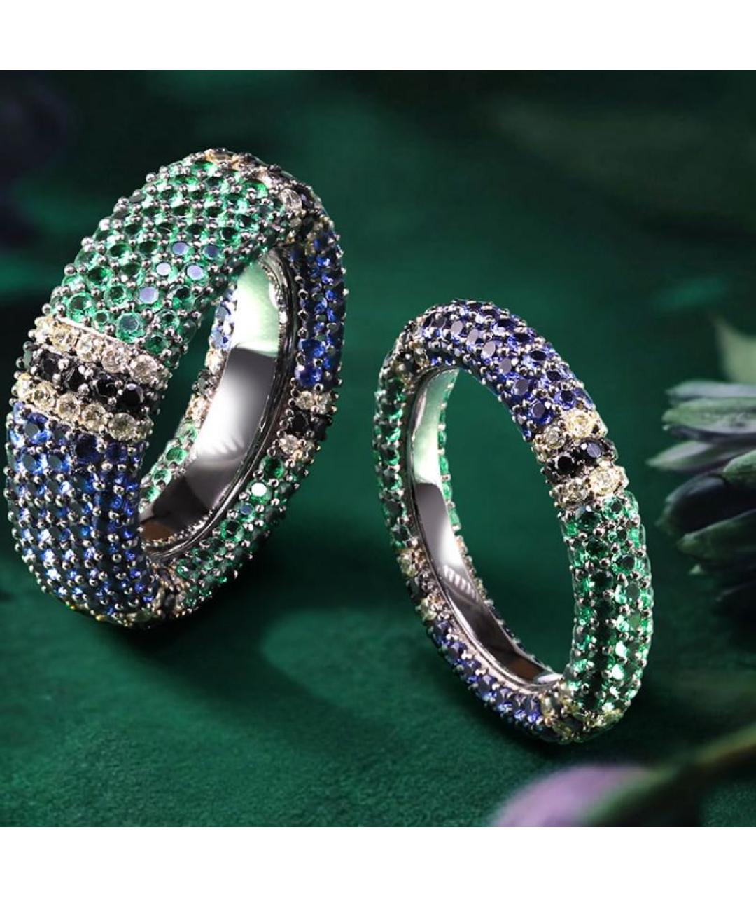 APM Monaco Синее серебряное кольцо, фото 5