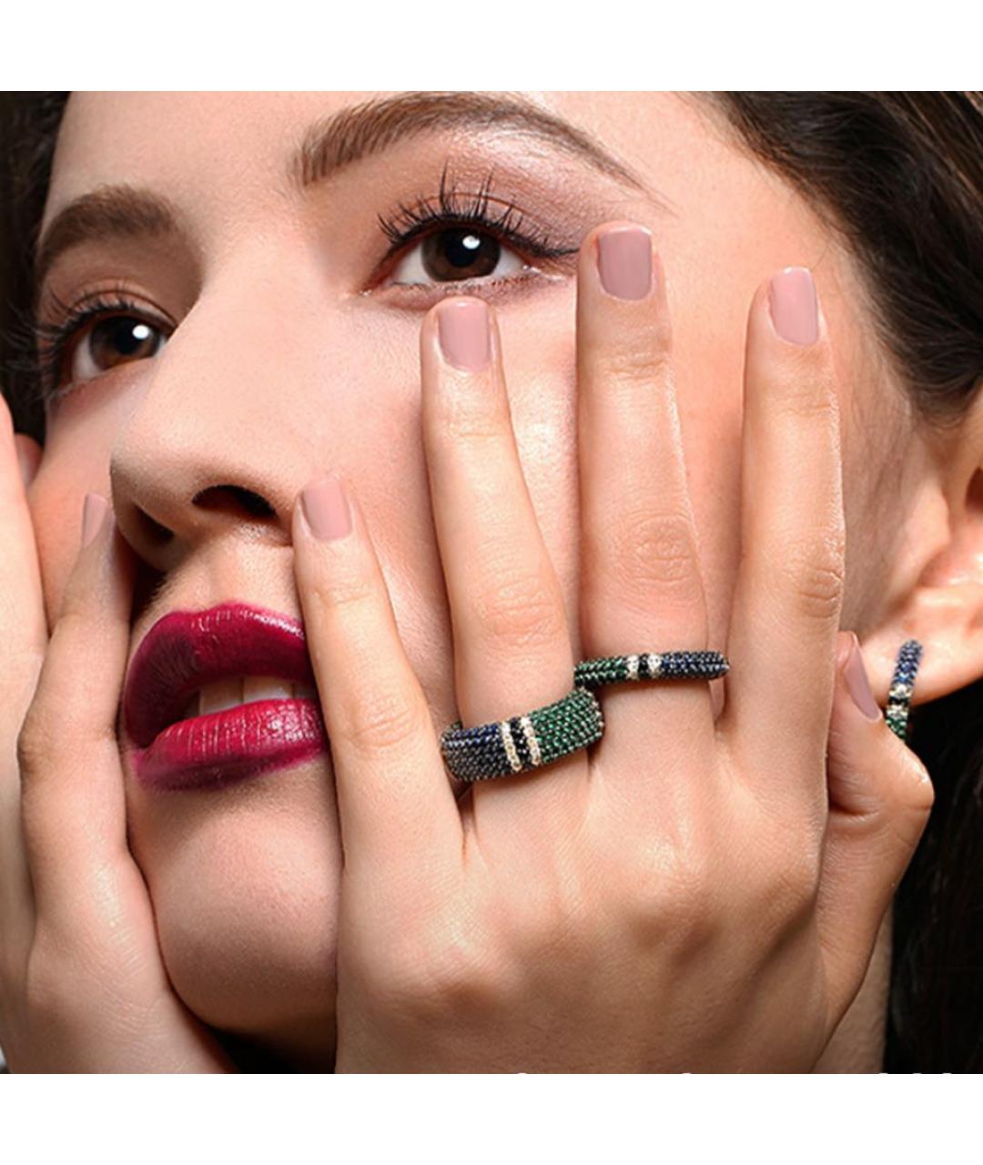 APM Monaco Синее серебряное кольцо, фото 3