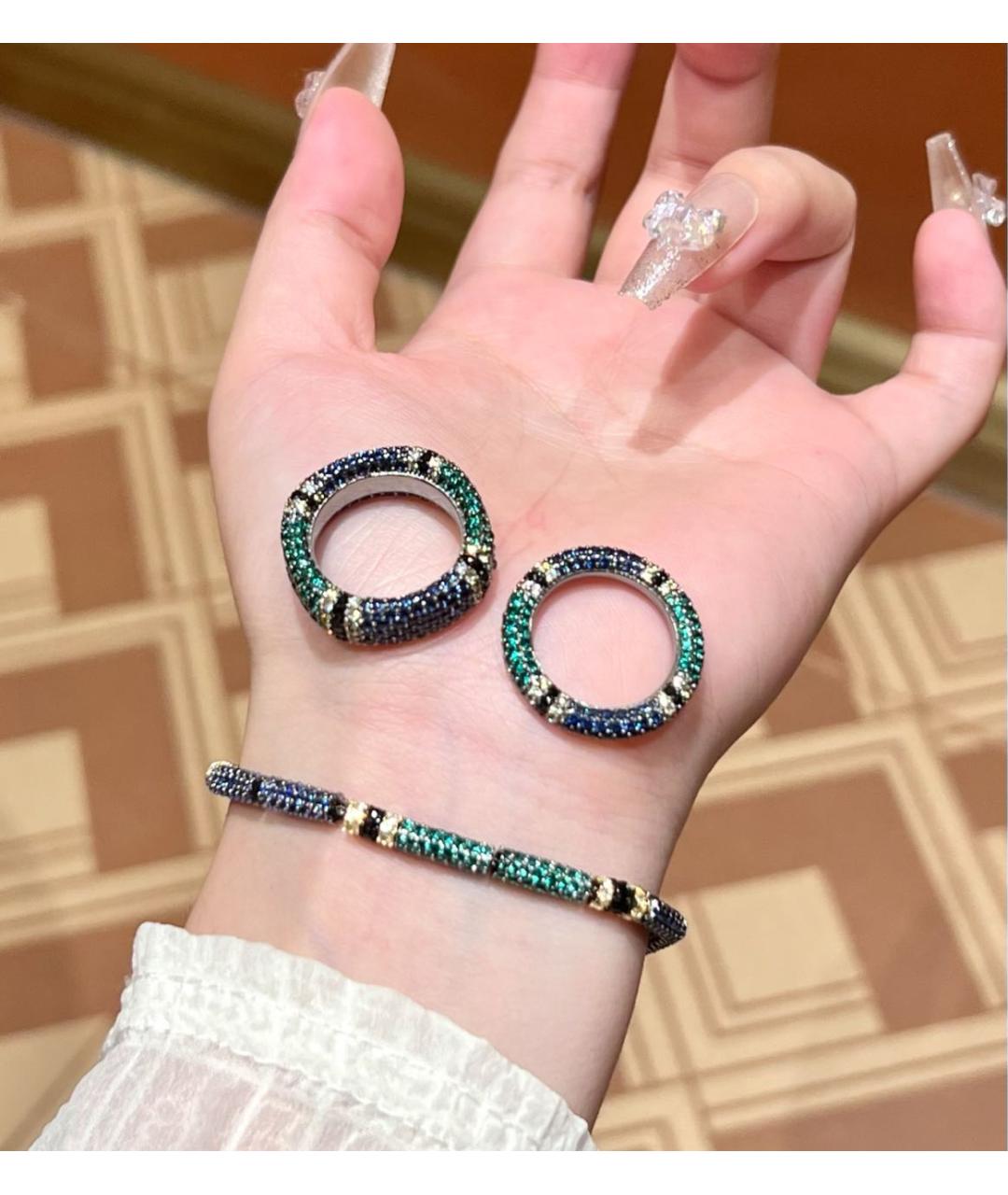 APM Monaco Синее серебряное кольцо, фото 7