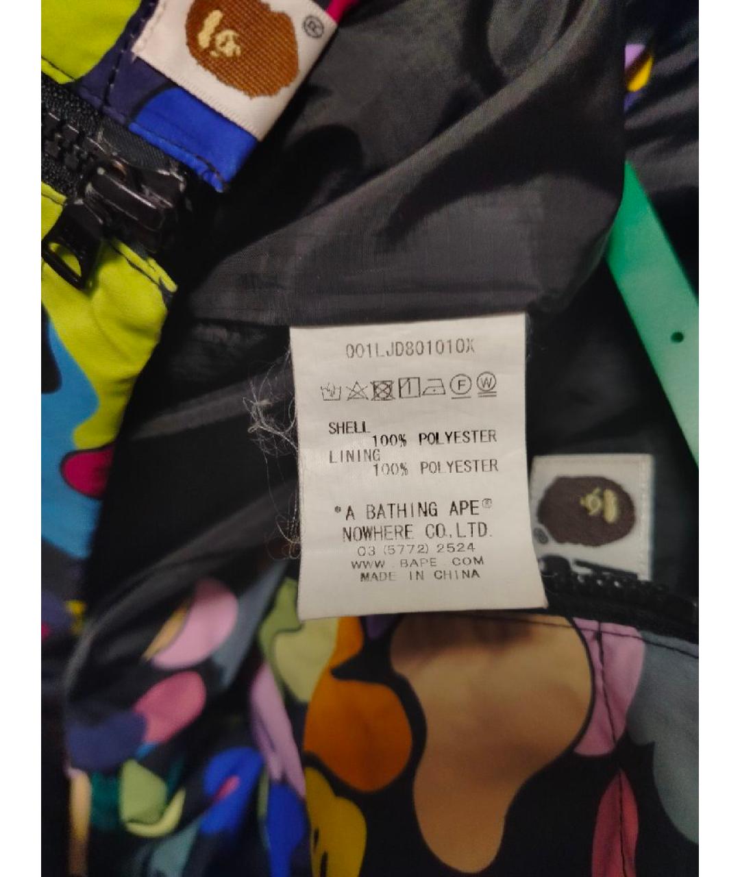 A BATHING APE Мульти шерстяная куртка, фото 6