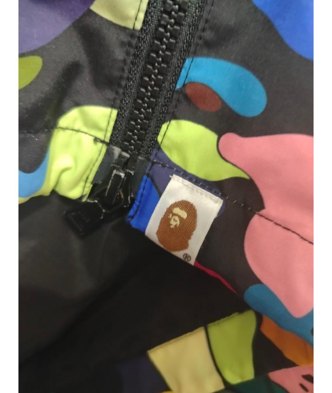 A BATHING APE Мульти шерстяная куртка, фото 4