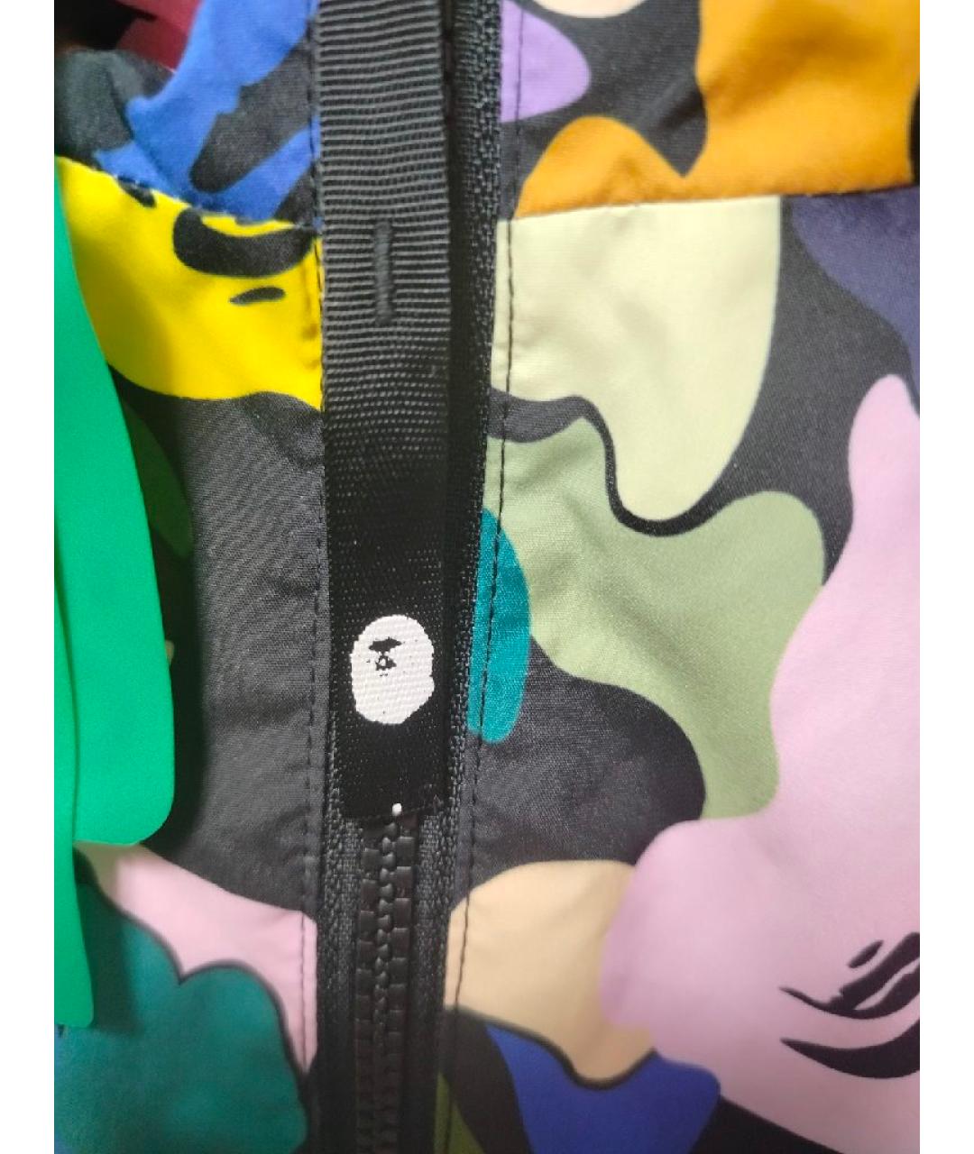 A BATHING APE Мульти шерстяная куртка, фото 3