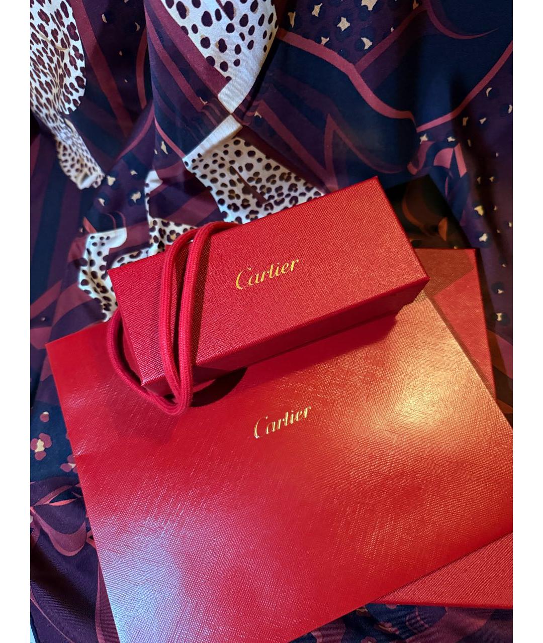 CARTIER Коричневые металлические солнцезащитные очки, фото 4