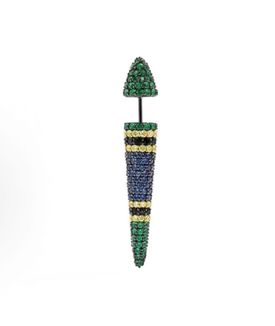 APM Monaco Синие серебряные серьги, фото 9