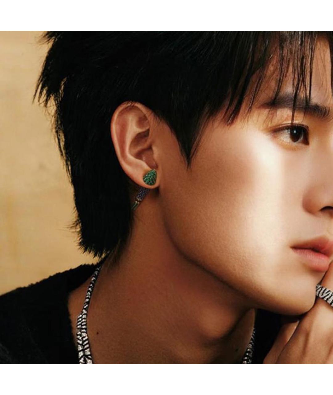 APM Monaco Синие серебряные серьги, фото 3