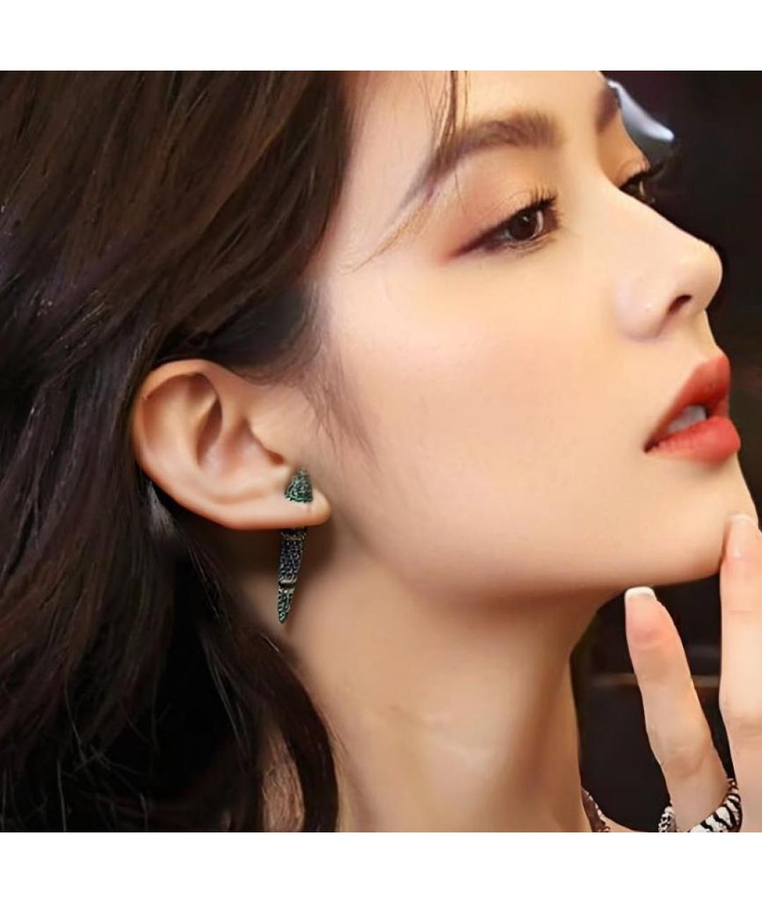 APM Monaco Синие серебряные серьги, фото 4