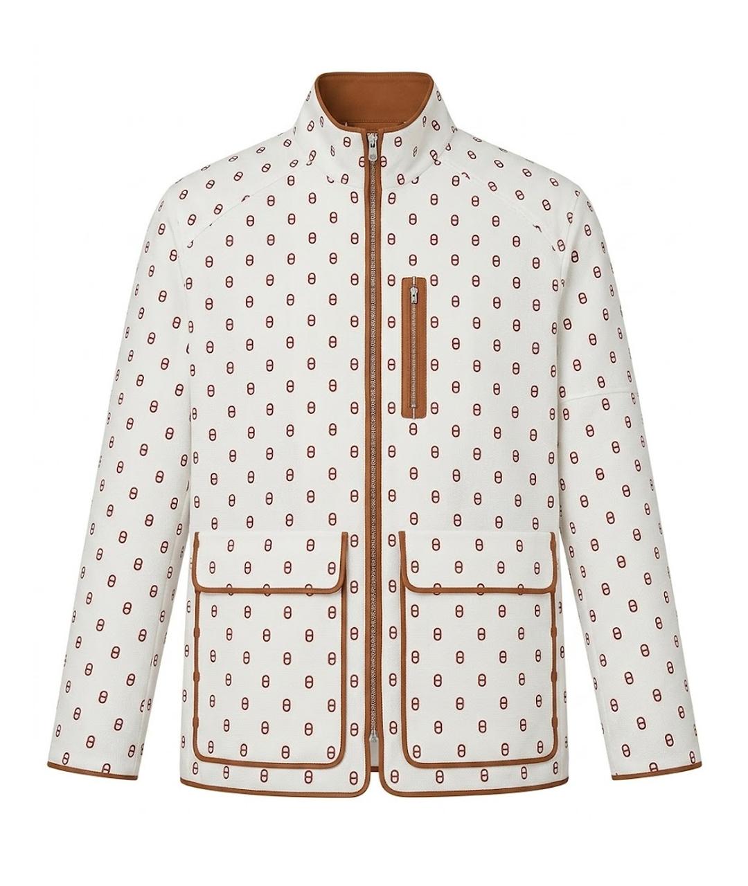 HERMES Бежевая хлопковая куртка, фото 1